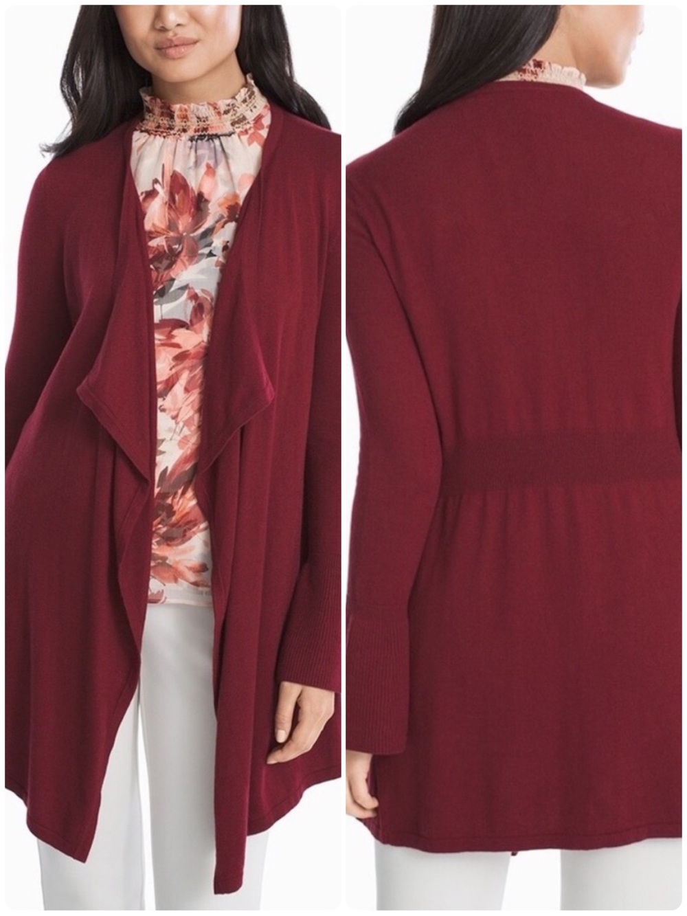 WHBM DRAMA SLEEVE CARDIGAN
